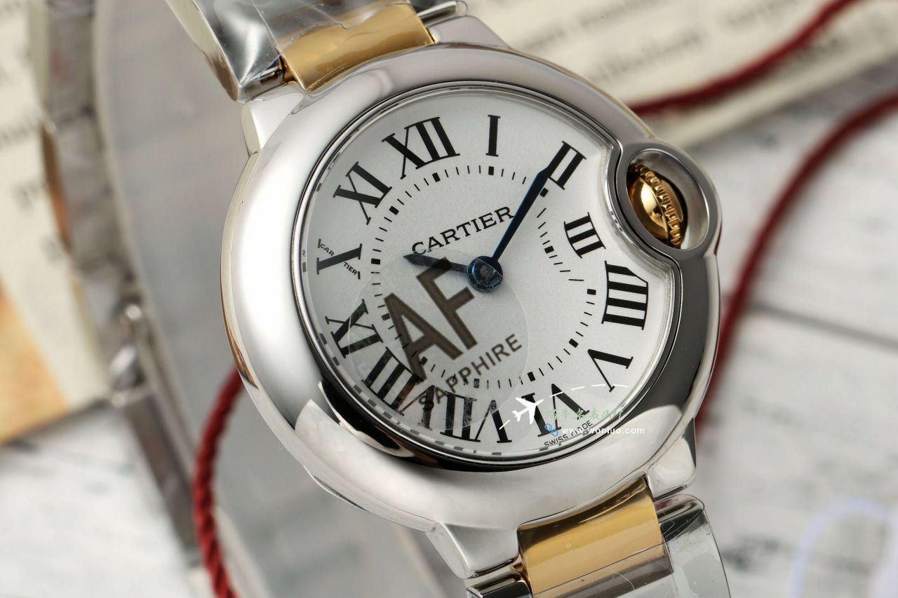 AF Cartier blue balloons women  28  mm TOP clone watchW4BB0015，W4BB0029 watches  / K370