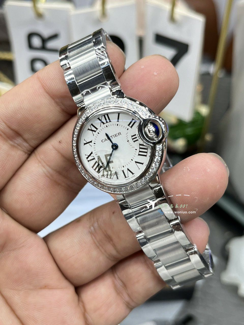 AF Cartier blue balloons Women watch28 quartz movement 100% clone watch WSBB0067 watches  / K371