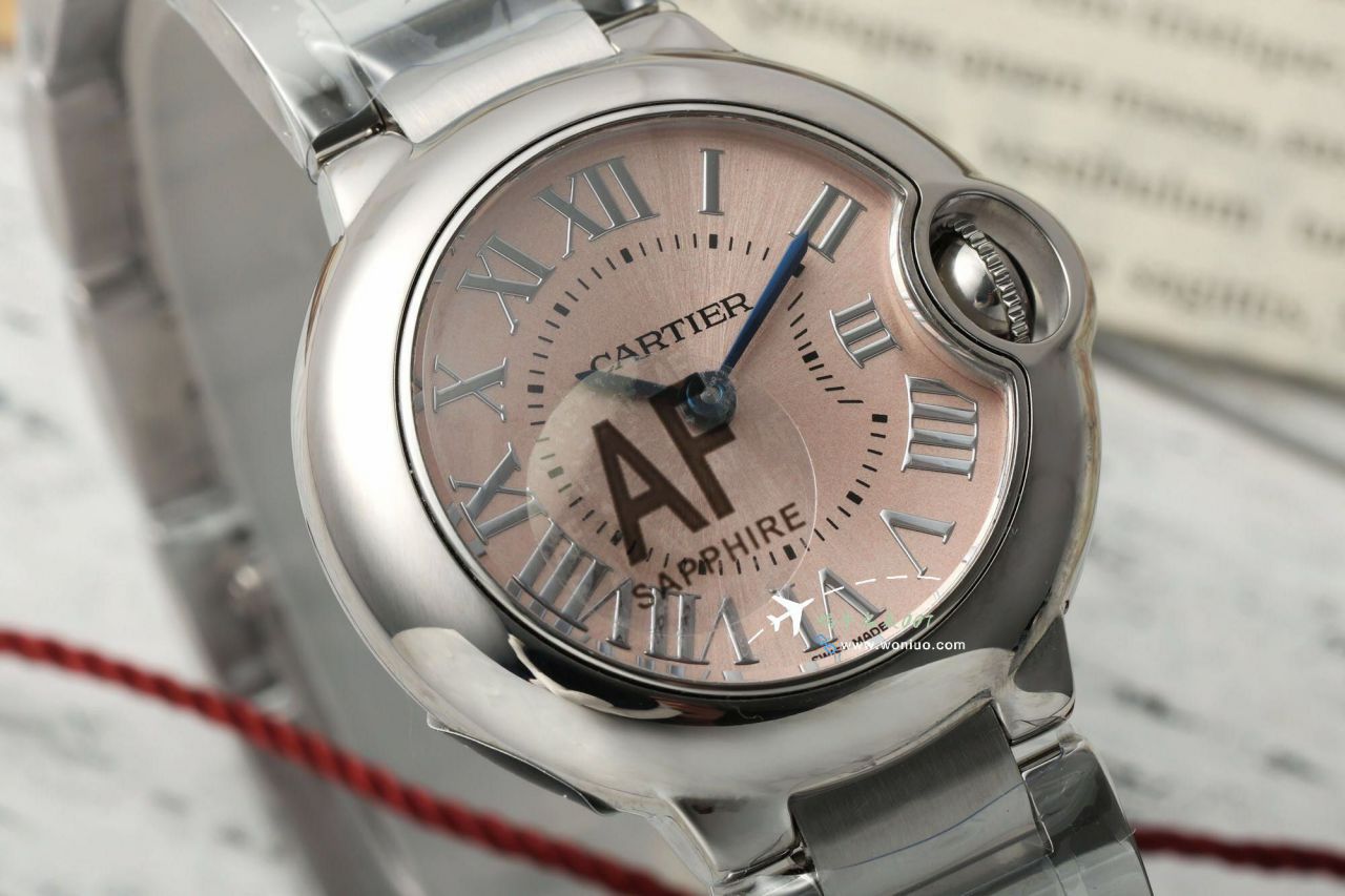 AF  clone  Women watchCartier blue balloons28mm series W6920038 watch / K372