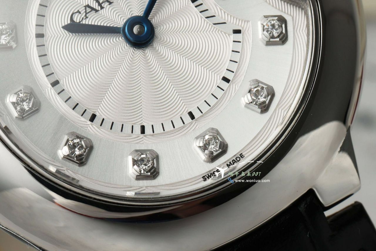 AF Cartier blue balloons28mm  Women  watch clone  series W69007Z3 watches  / K373