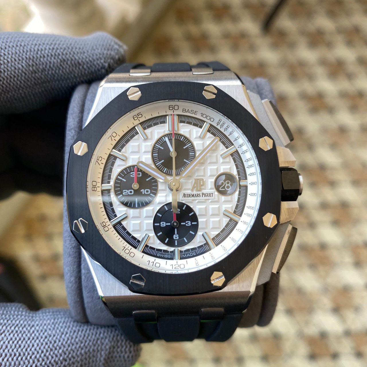 APF Factory Audemars Piguet熊猫 Royal Oak  Offshore   clone 26400SO.OO.A002CA.01 watches  / AP287