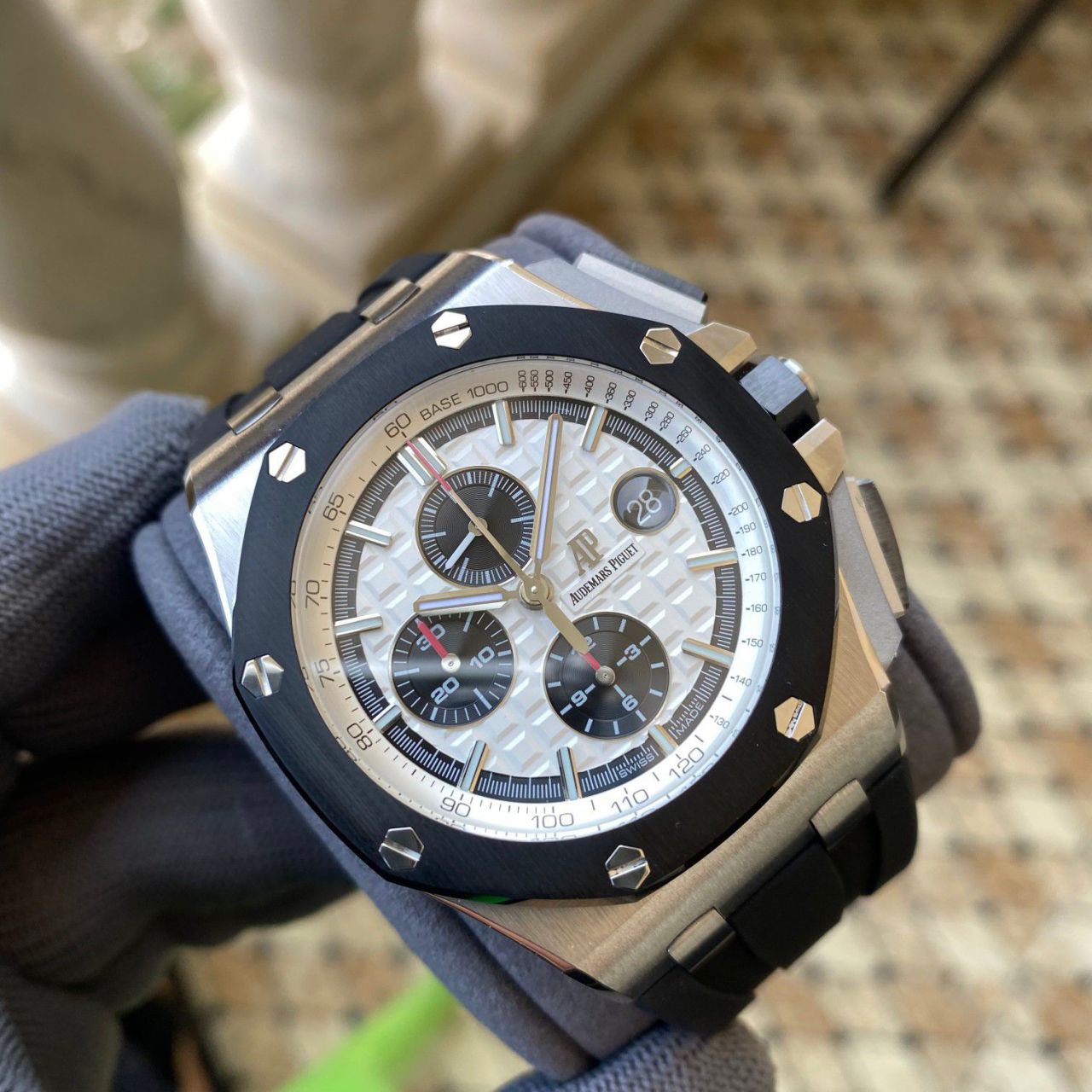 APF Factory Audemars Piguet熊猫 Royal Oak  Offshore   clone 26400SO.OO.A002CA.01 watches  / AP287