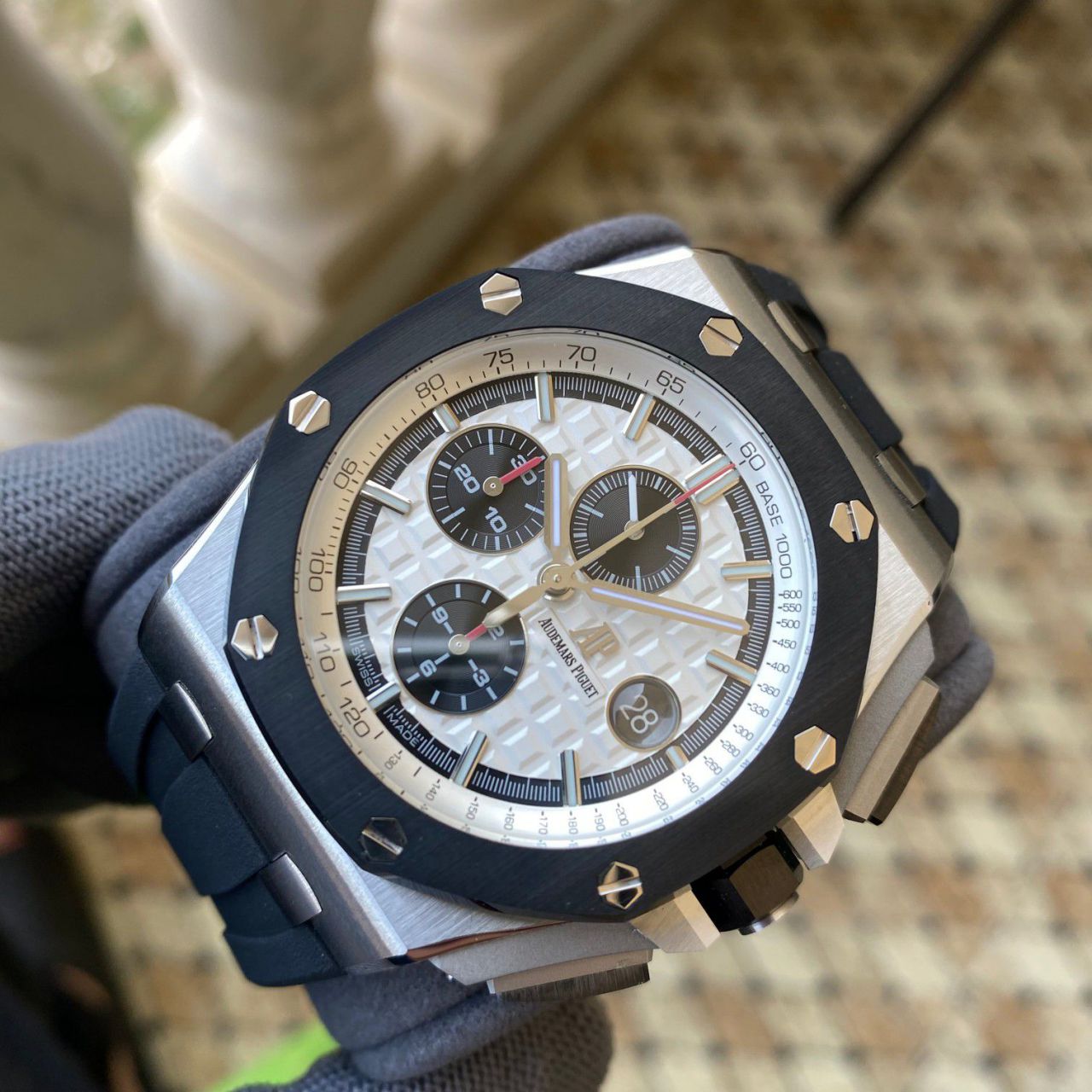 APF Factory Audemars Piguet熊猫 Royal Oak  Offshore   clone 26400SO.OO.A002CA.01 watches  / AP287