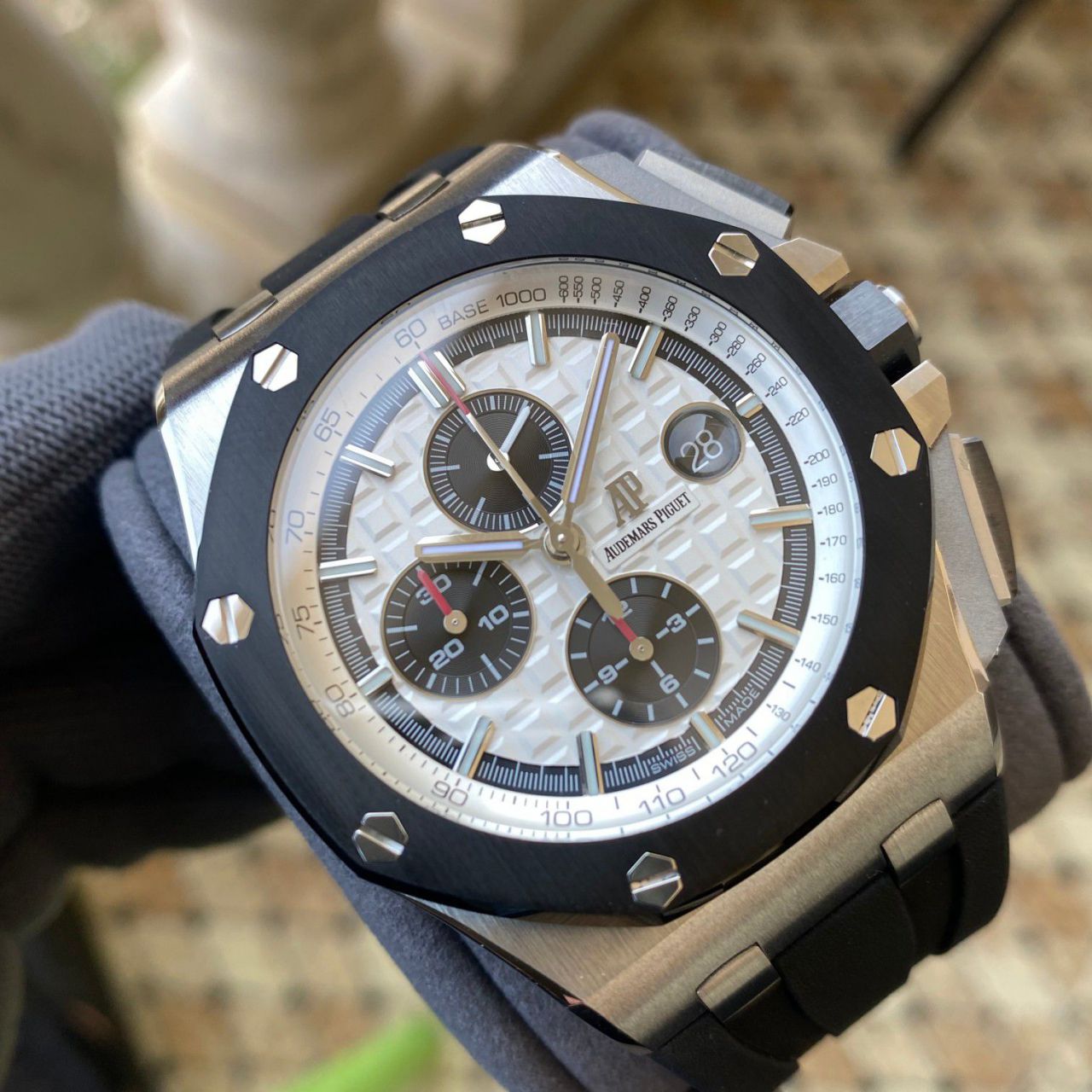 APF Factory Audemars Piguet熊猫 Royal Oak  Offshore   clone 26400SO.OO.A002CA.01 watches  / AP287