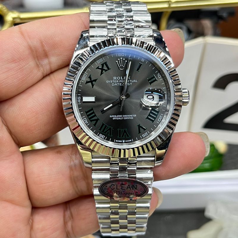 CLEAN Rolex Datejust  41 mm TOP clone watch m126334-0022 watches (绿罗&绿萝)