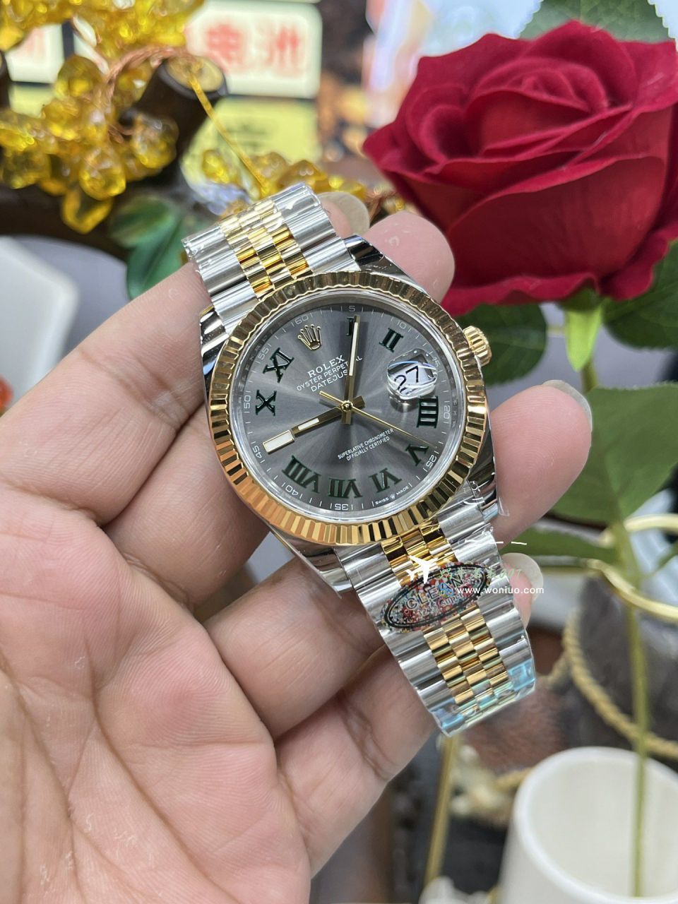 CLEAN Rolex Datejust  41 mm TOP clone watch m126334-0022 watches (绿罗&绿萝) / R872