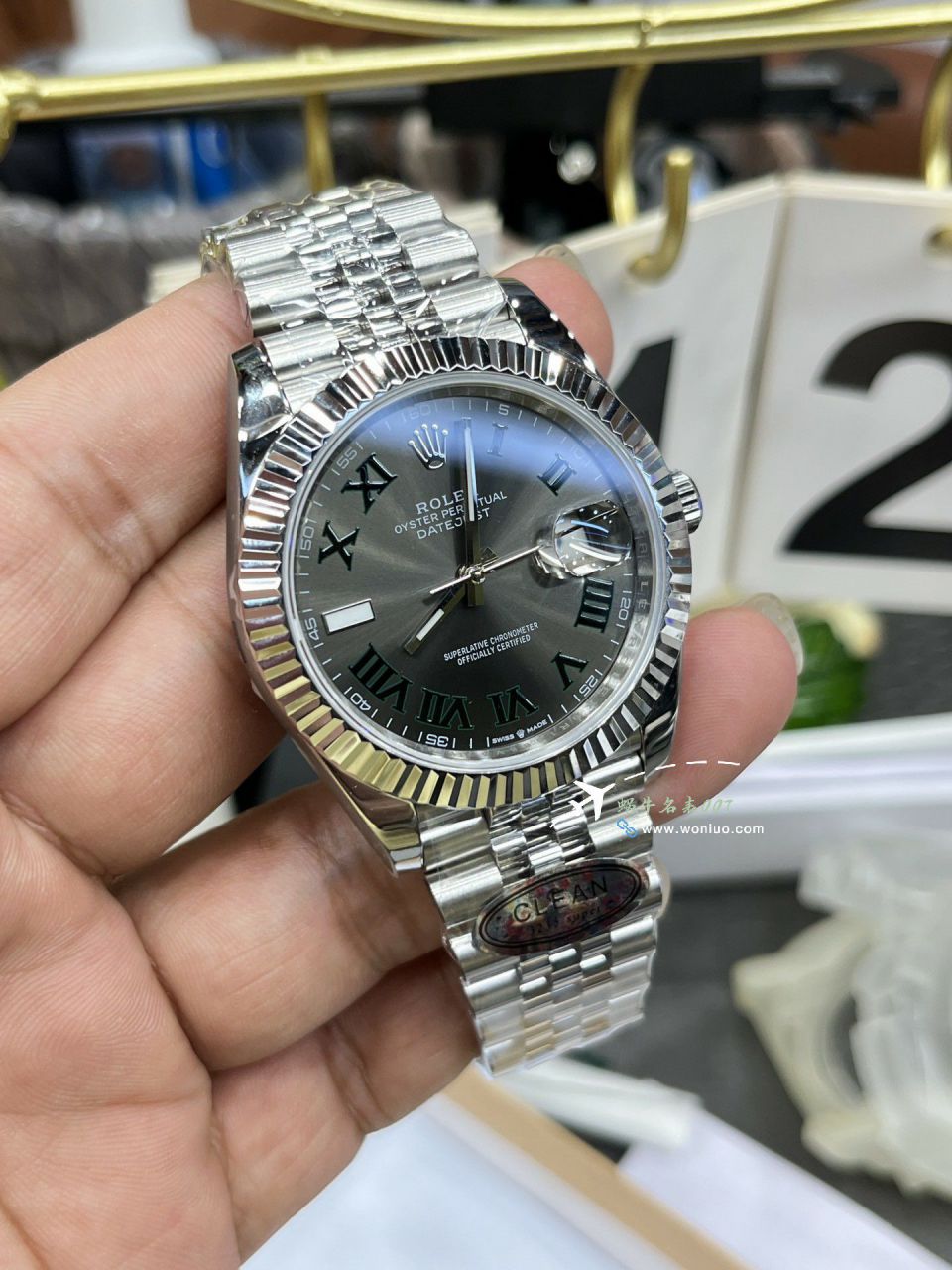CLEAN Rolex Datejust  41 mm TOP clone watch m126334-0022 watches (绿罗&绿萝) / R872