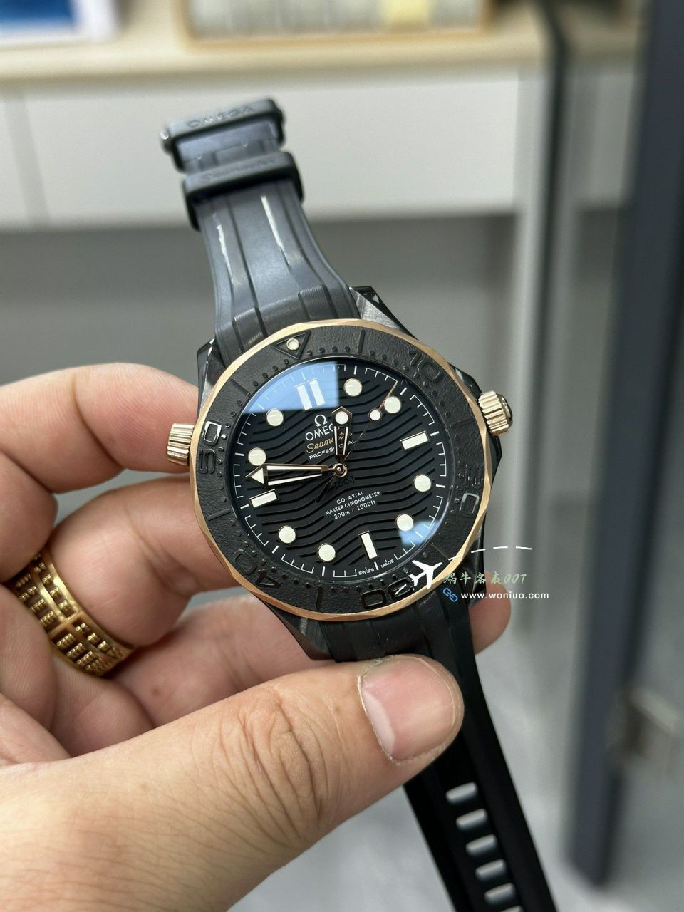 VS Factory  Omega Seamaster 300 meters  Darth Vader TOP clone watch210.92.44.20.01.003 watches  / VS806