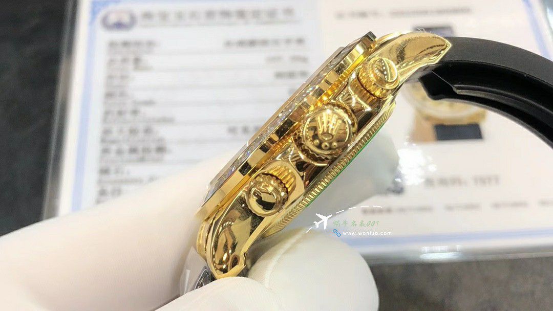  Ultra-high-end  Customized Rolex Cosmograph  gold 虎 Daytona  clone watch116588 TBR watches  / R880