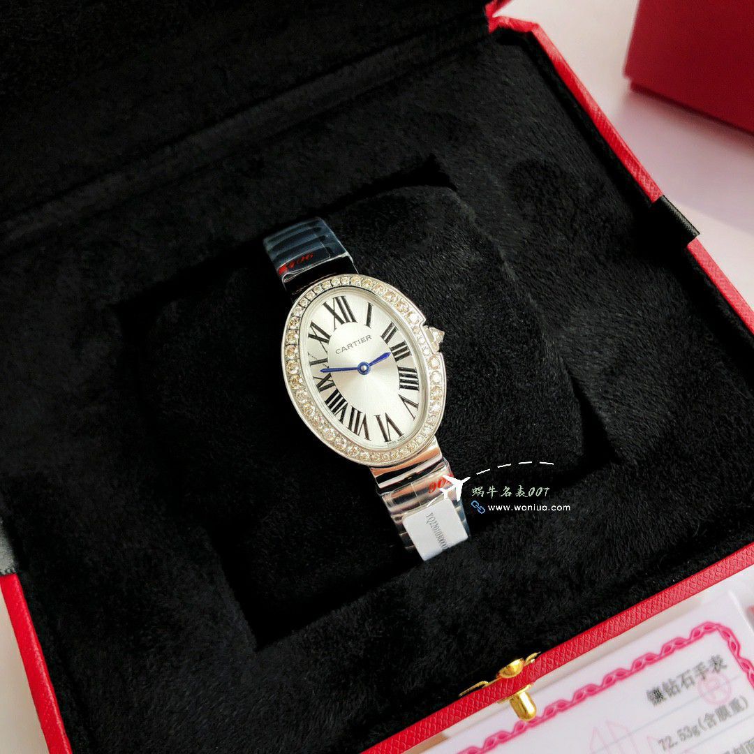  Ultra-high-end  Customized   Real Diamond Cartier浴缸 series TOP clone WB520006，WB520002  Women  watches  / K376