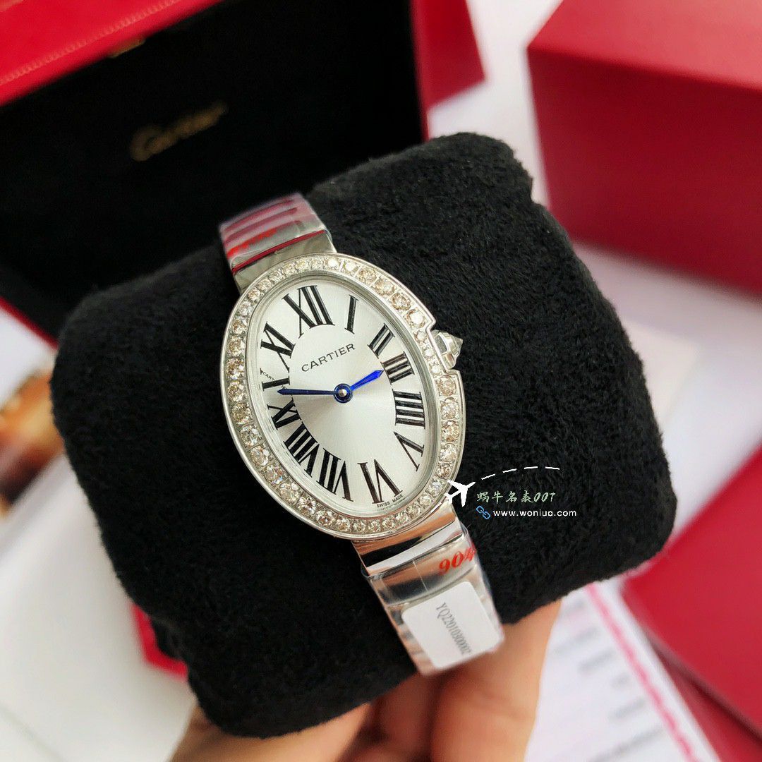  Ultra-high-end  Customized   Real Diamond Cartier浴缸 series TOP clone WB520006，WB520002  Women  watches  / K376