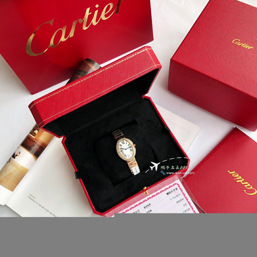 Ultra-high-end  Customized   Real Diamond Cartier浴缸 series TOP clone WB520006，WB520002  Women  watches  / K376
