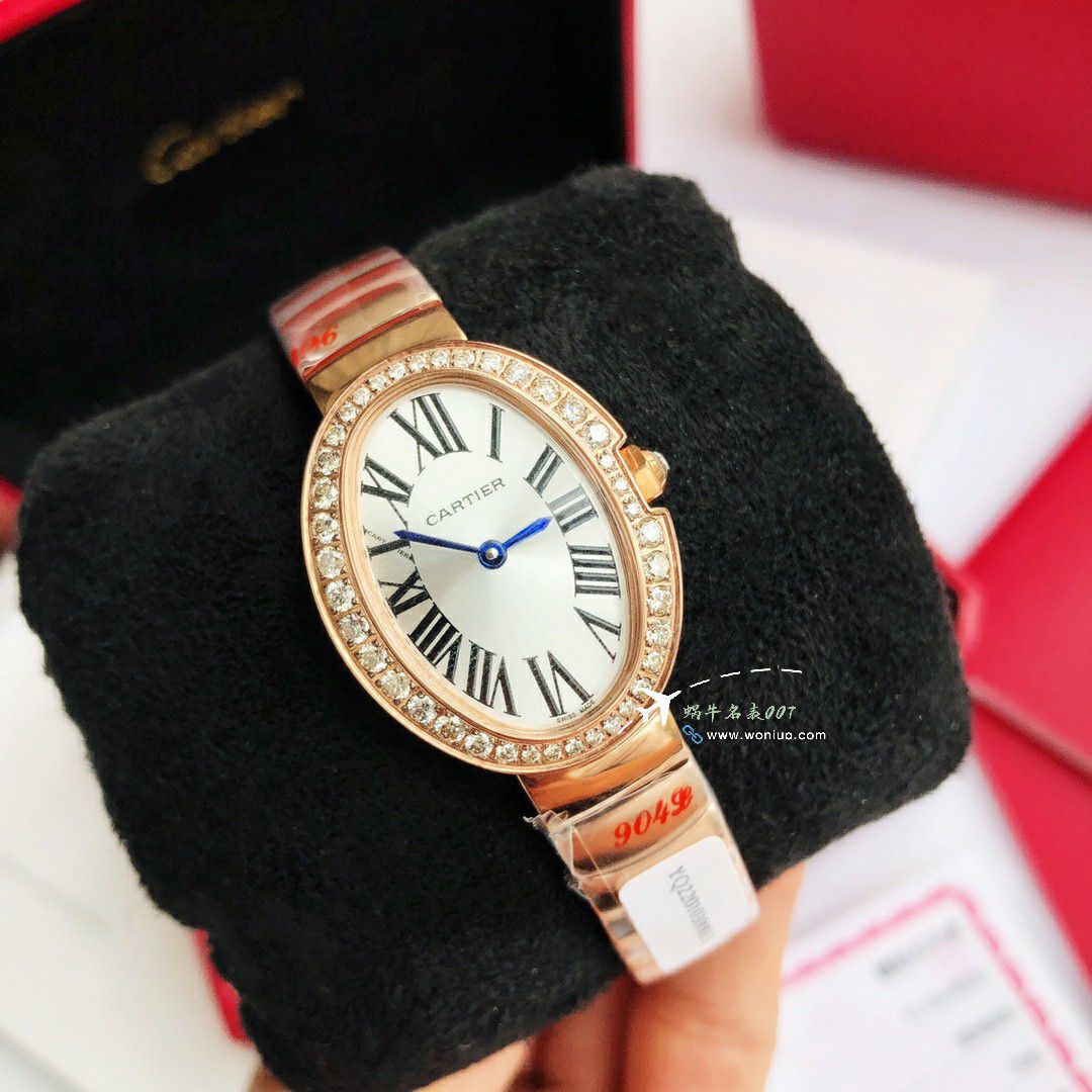  Ultra-high-end  Customized   Real Diamond Cartier浴缸 series TOP clone WB520006，WB520002  Women  watches  / K376