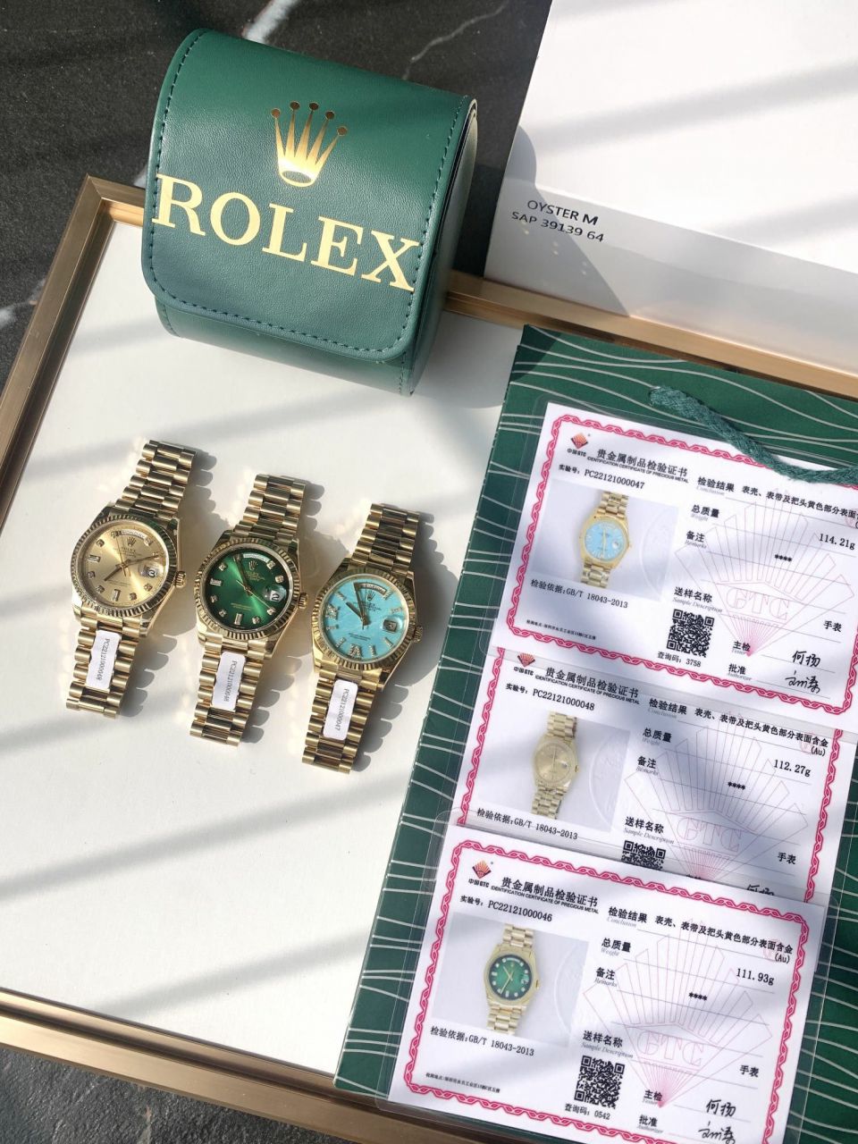 Rolex Day-Date  blue 松石100% clone watch m128238-0071 watches  / R889
