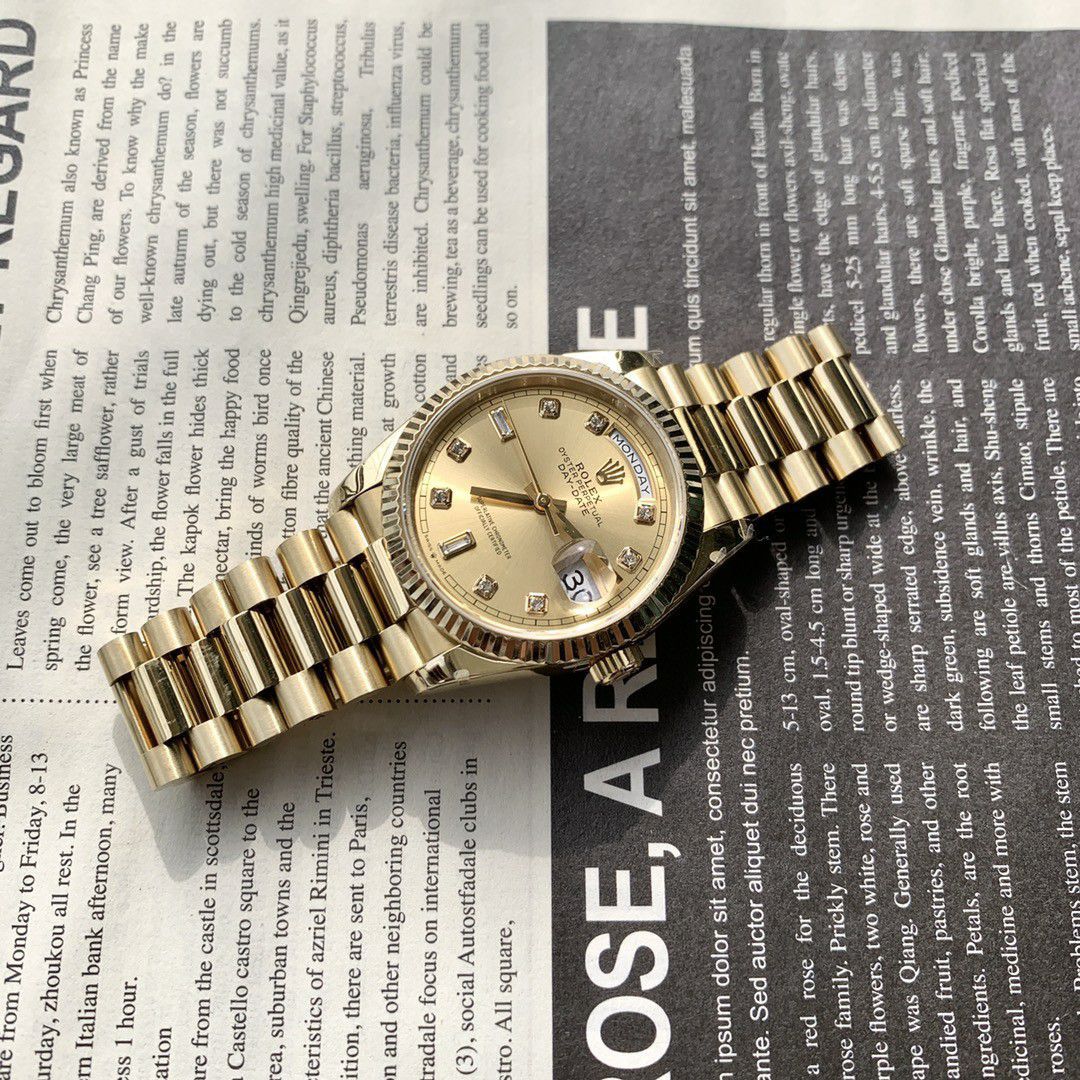 顶配 Customized Rolex Day-Date  clone m128238-0008 watches  / R887
