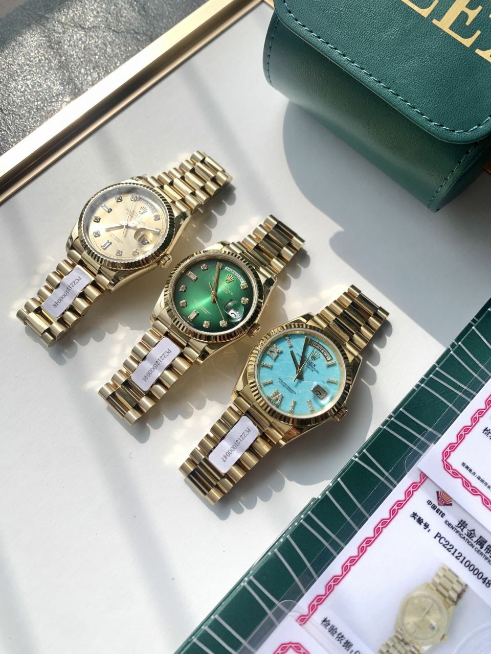 Rolex Day-Date  blue 松石100% clone watch m128238-0071 watches  / R889