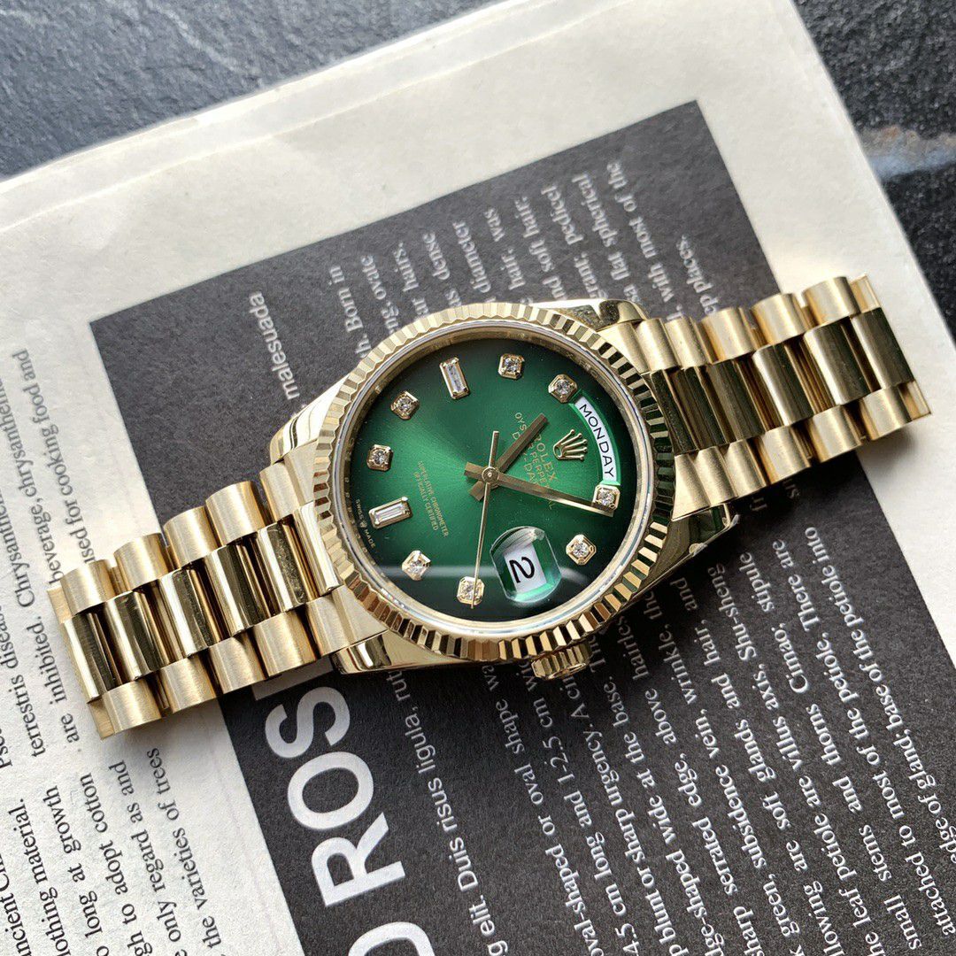 Rolex Day-Date 烟熏渐变绿  clone watch m128238-0069 watches  / R888