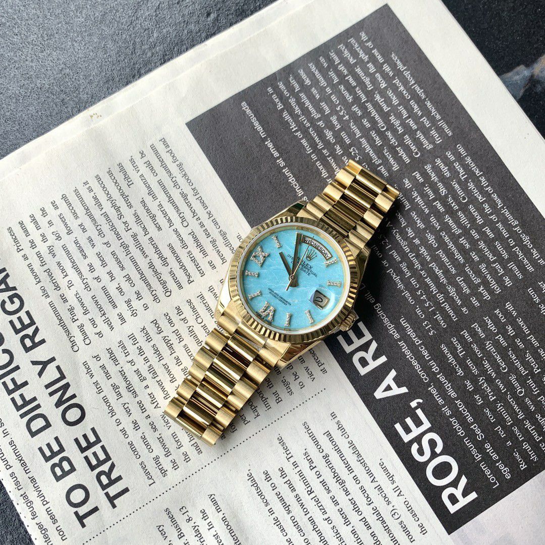 Rolex Day-Date 烟熏渐变绿  clone watch m128238-0069 watches  / R888