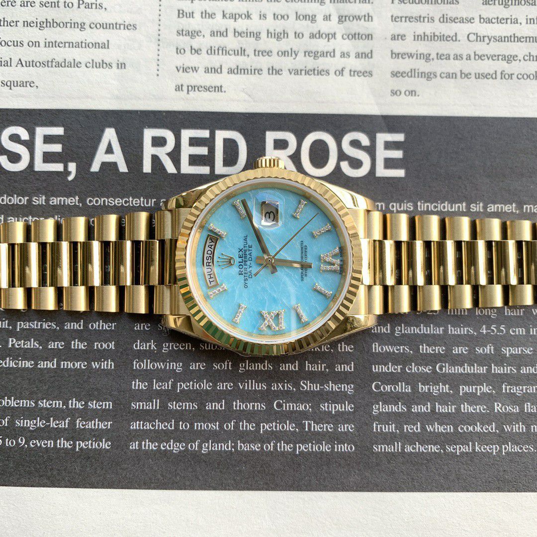 Rolex Day-Date 烟熏渐变绿  clone watch m128238-0069 watches  / R888