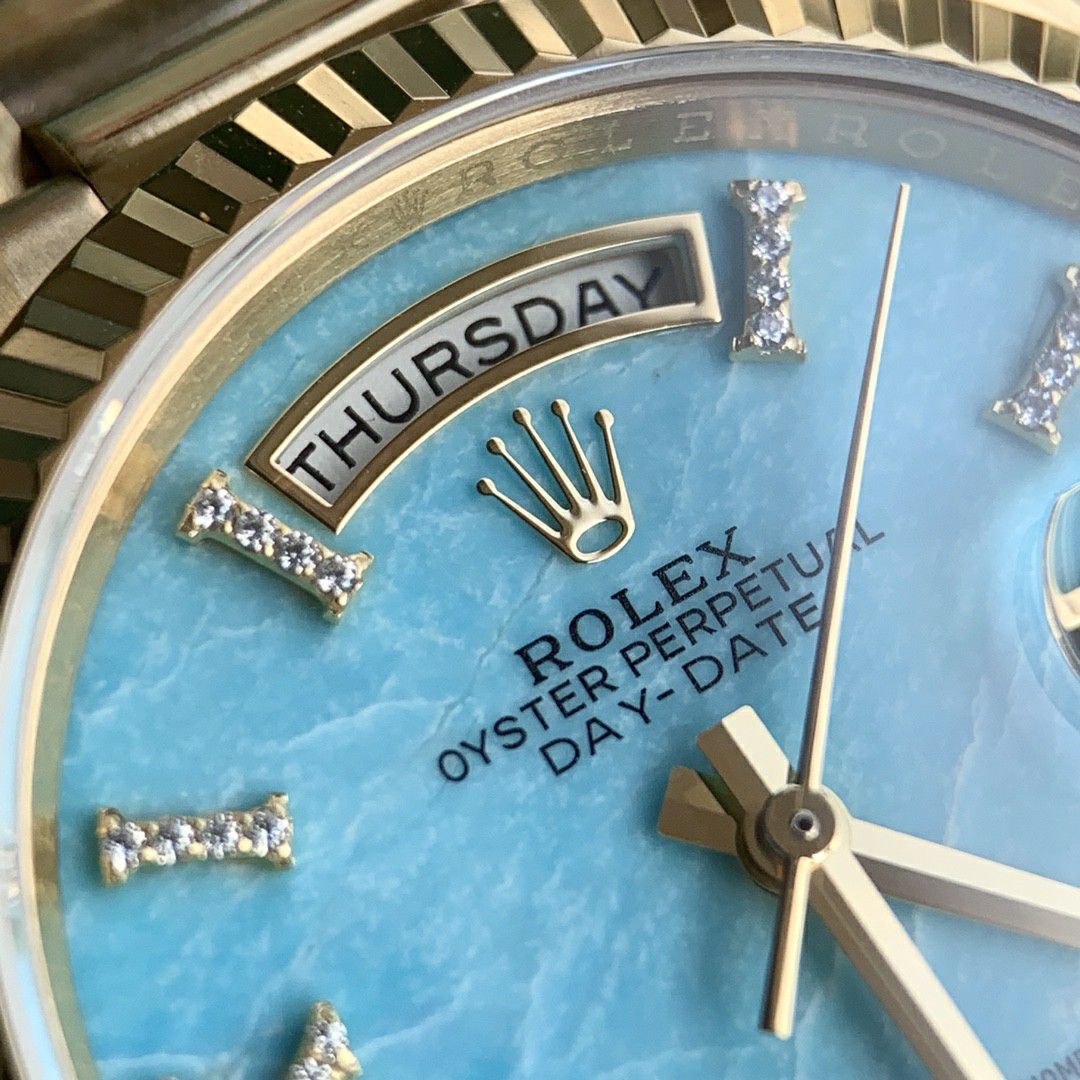 Rolex Day-Date  blue 松石100% clone watch m128238-0071 watches  / R889