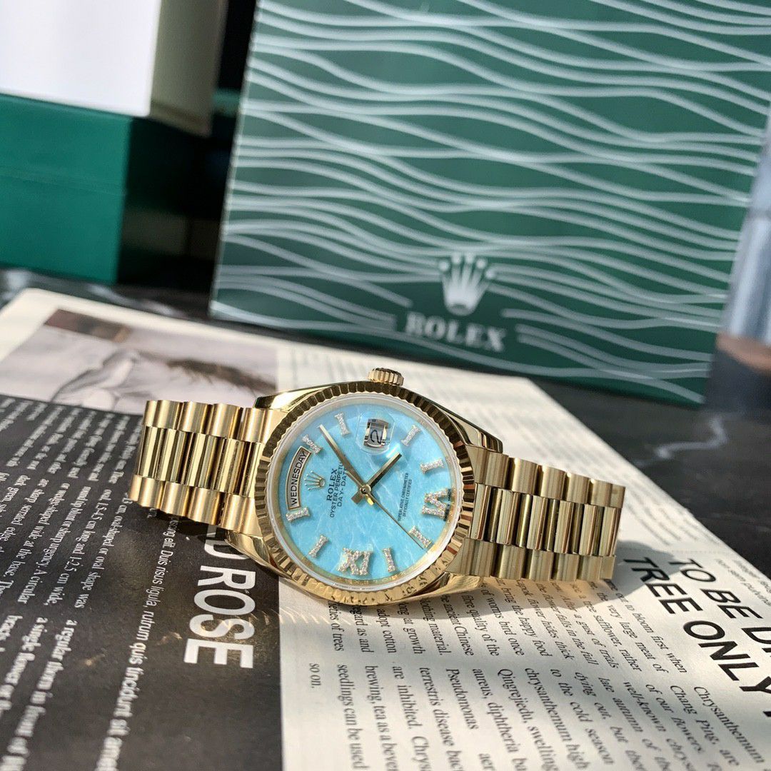 Rolex Day-Date  blue 松石100% clone watch m128238-0071 watches  / R889