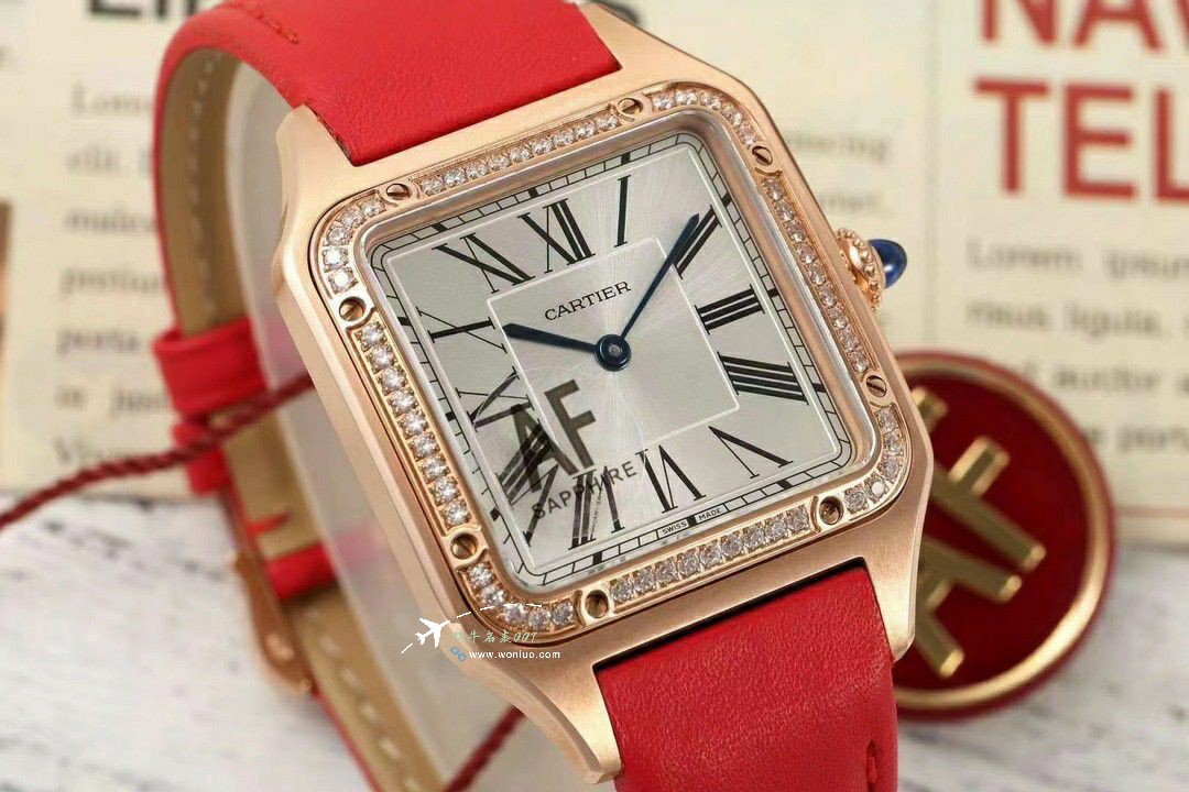 AF Cartier Santos large  Medium  set WJSA0016，WJSA0017，WJSA0019TOP clone watch / K377