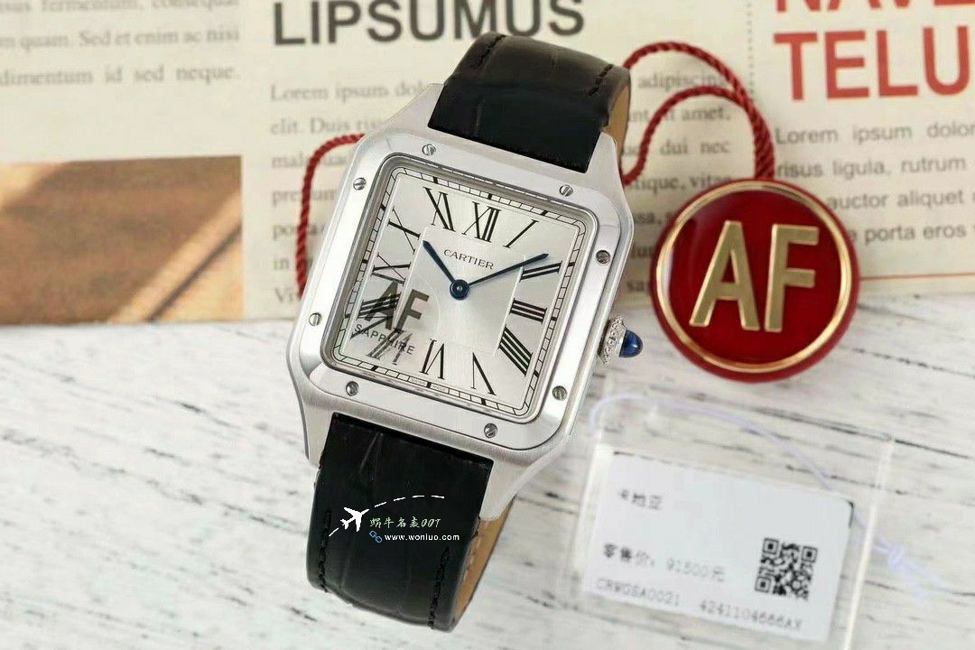 AF Cartier Santos large  Medium  set WJSA0016，WJSA0017，WJSA0019TOP clone watch / K377