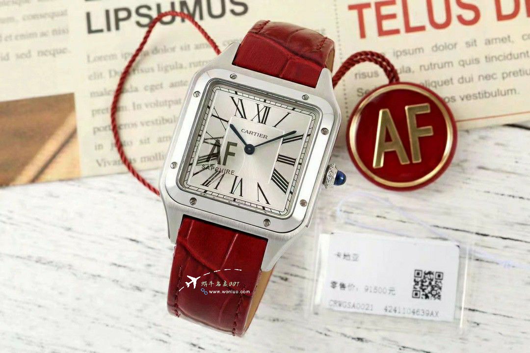 AF Cartier Santos large  Medium  set WJSA0016，WJSA0017，WJSA0019TOP clone watch / K377