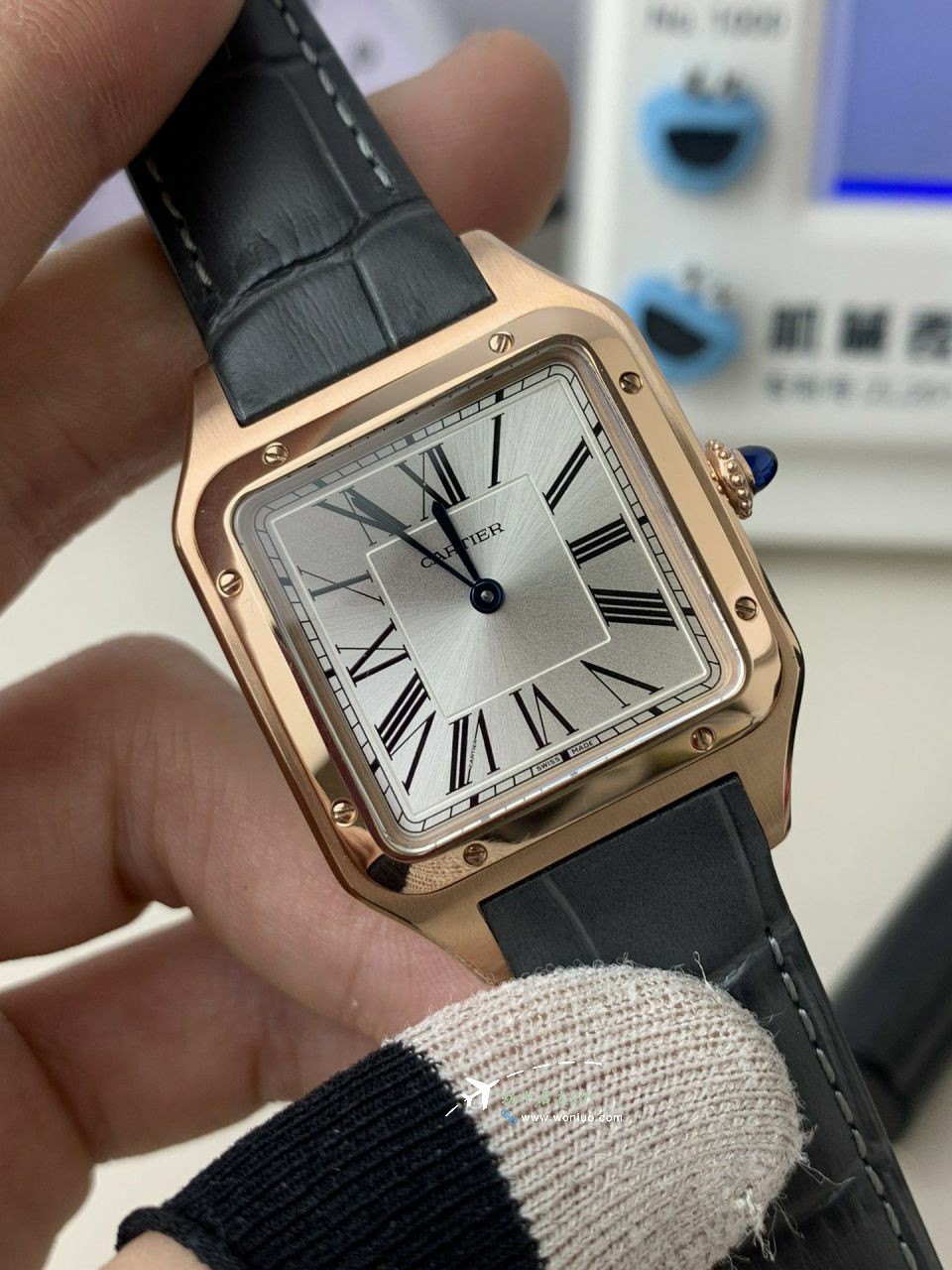 AF Cartier Santos large  Medium  set WJSA0016，WJSA0017，WJSA0019TOP clone watch / K377