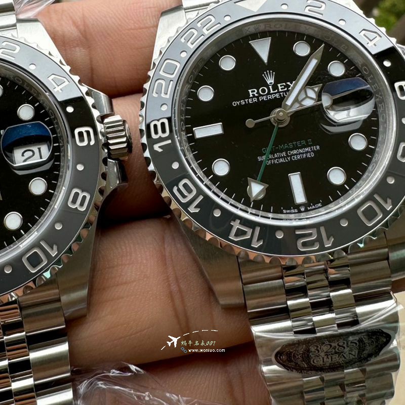 Rolex GMT-Master m126710grnr-0003黑 Gray  Preserved egg bezel  clean Factory  real 品对比TOP clone watch