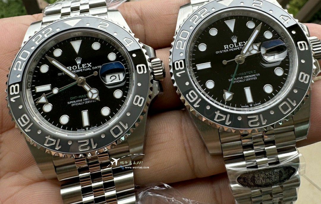 Rolex GMT-Master m126710grnr-0003黑 Gray  Preserved egg bezel  clean Factory  real 品对比TOP clone watch / R893