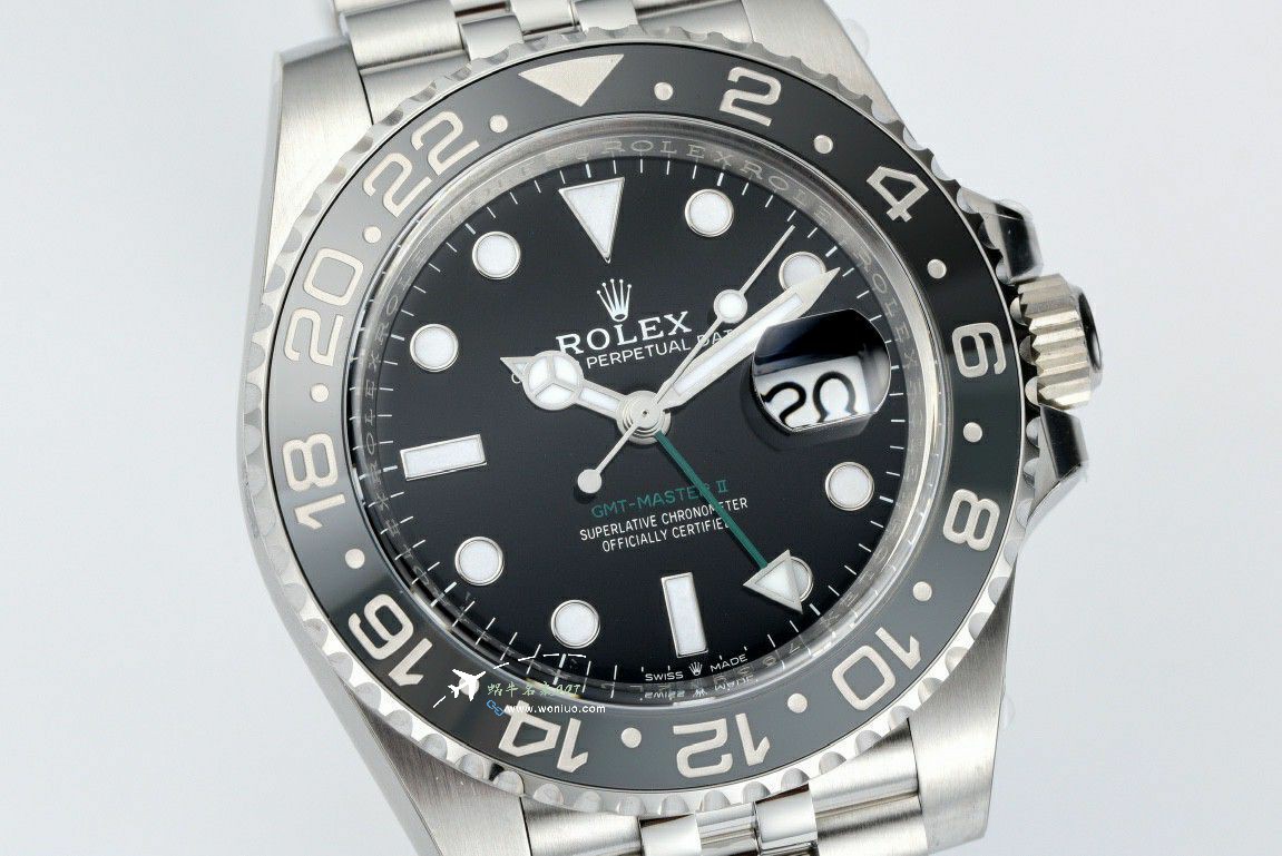 Rolex GMT-Master m126710grnr-0003黑 Gray  Preserved egg bezel  clean Factory  real 品对比TOP clone watch / R893