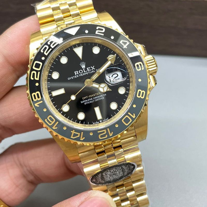 Clean Rolex GMT-Master II GMT All gold m126718grnr-0001 Ultra-high-end  clone watch watches 