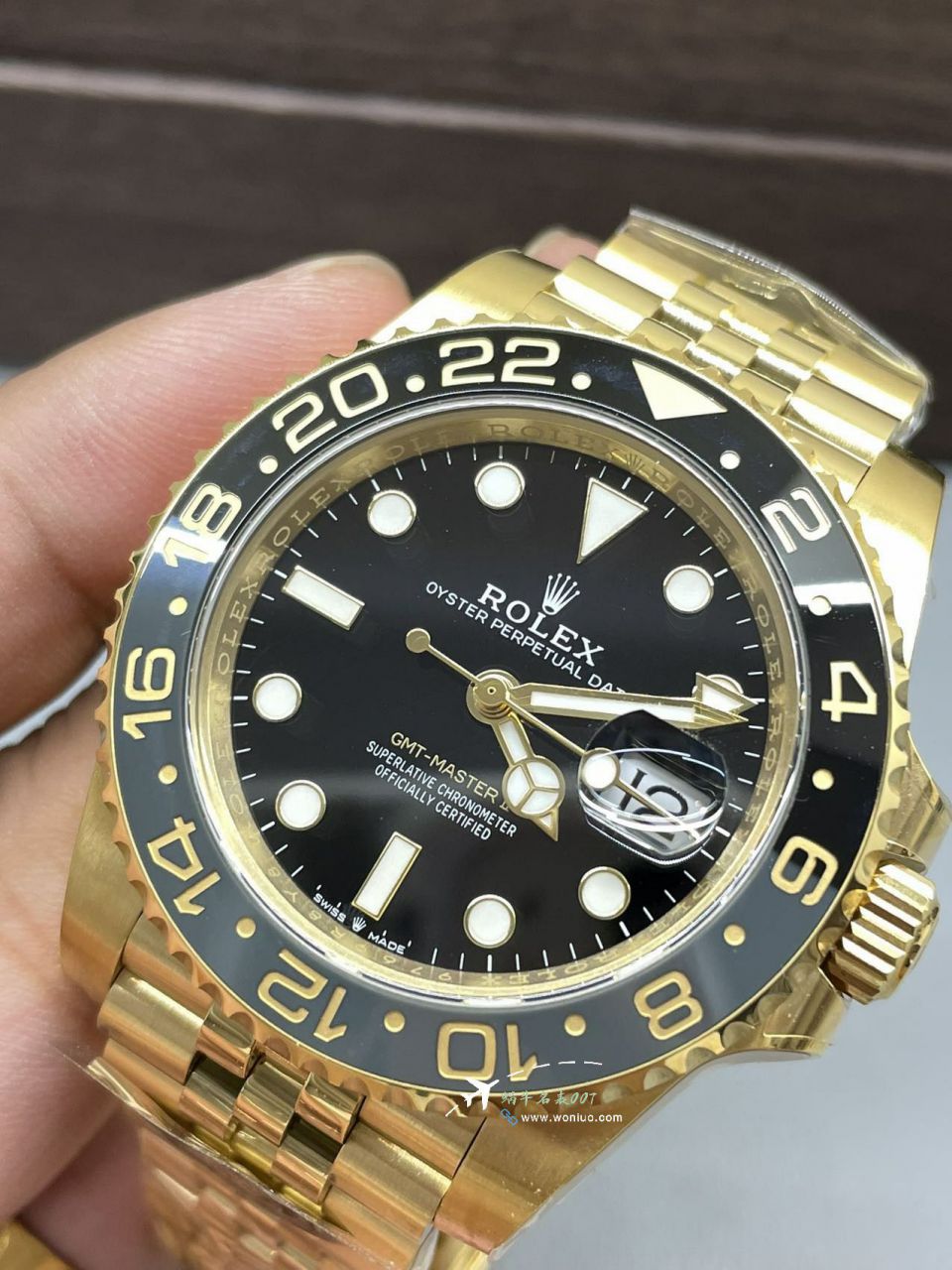 Clean Rolex GMT-Master II GMT All gold m126718grnr-0001 Ultra-high-end  clone watch watches  / R895