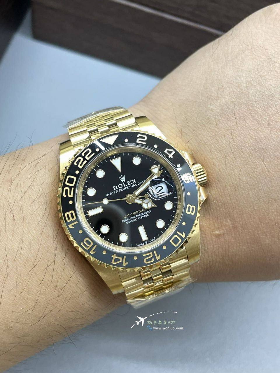 Clean Rolex GMT-Master II GMT All gold m126718grnr-0001 Ultra-high-end  clone watch watches  / R895