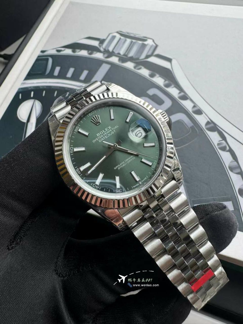 【 Video review 】VSTOP clone watch  Rolex Datejust 41MM clone m126334-0028 watches (薄荷绿) / R828