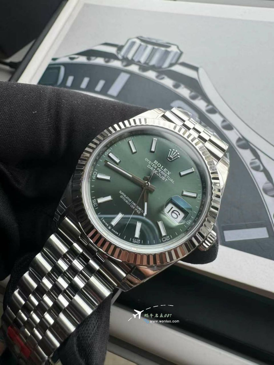 【 Video review 】VSTOP clone watch  Rolex Datejust 41MM clone m126334-0028 watches (薄荷绿) / R828