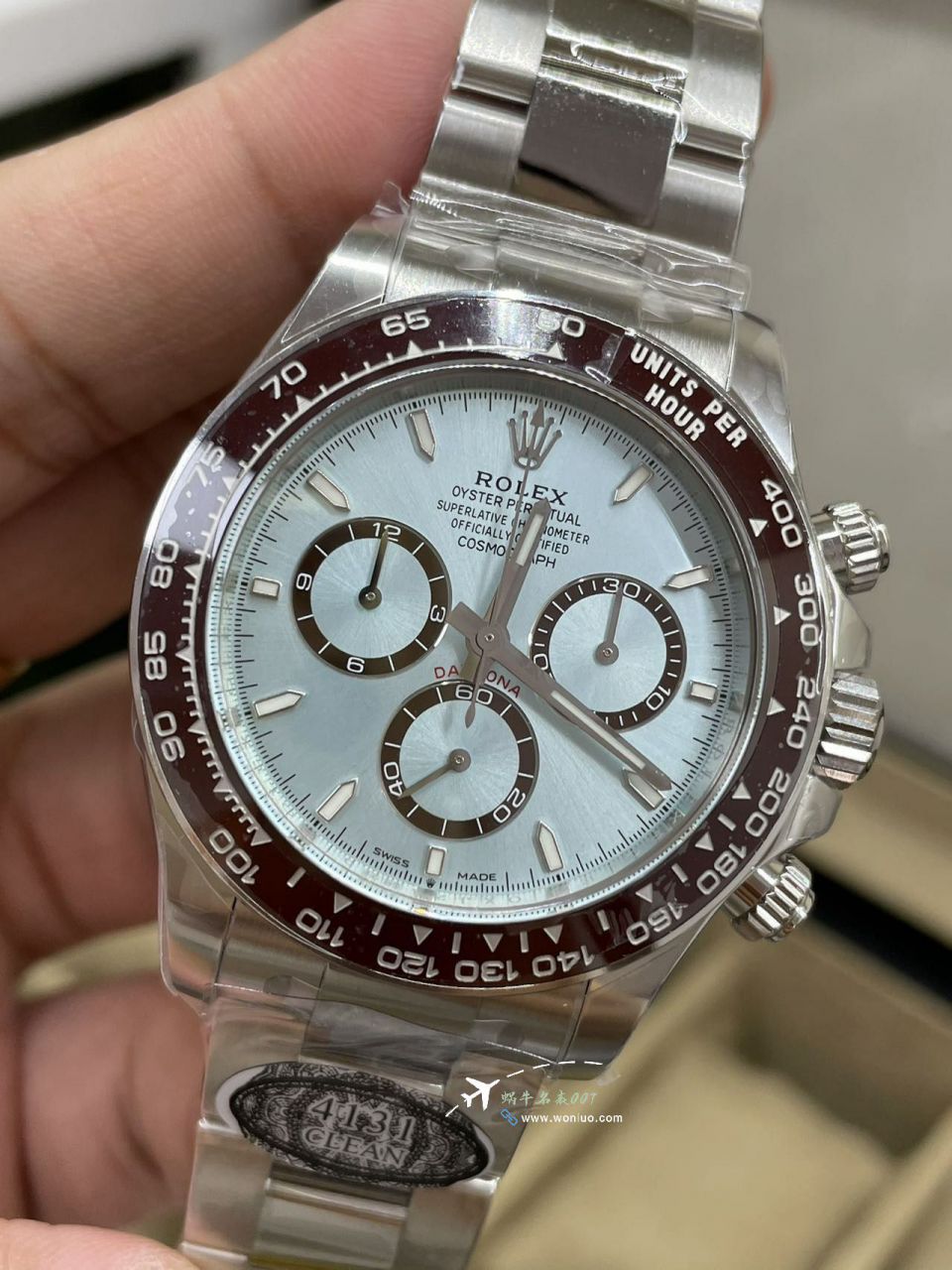 Clean C Factory Rolex Cosmograph 4131 Daytona  ice  blue Daytonabest clone m126506-0002 watches  / R899