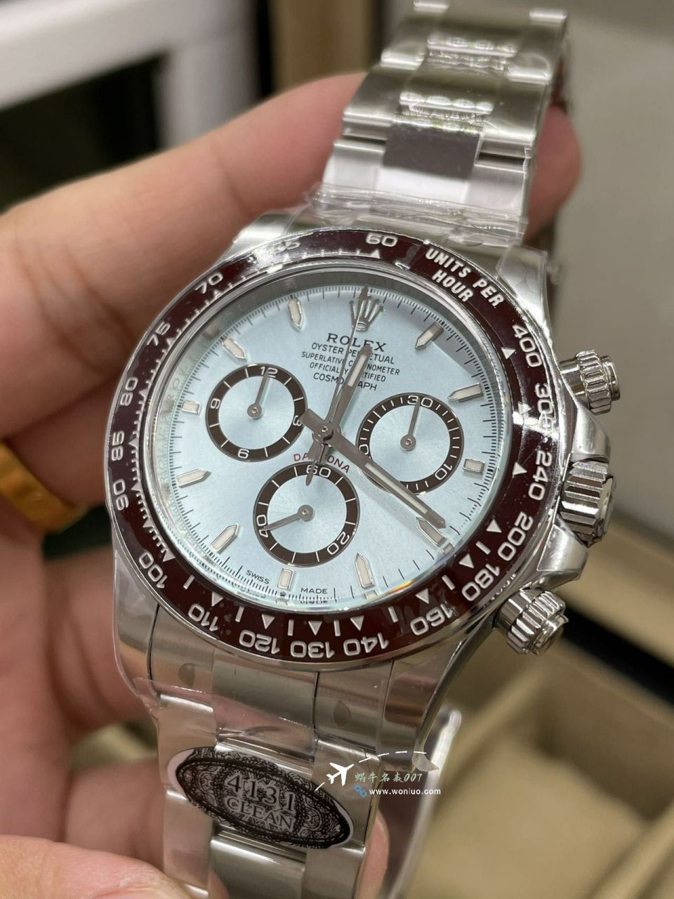 Clean C Factory Rolex Cosmograph 4131 Daytona  ice  blue Daytonabest clone m126506-0002 watches  / R899