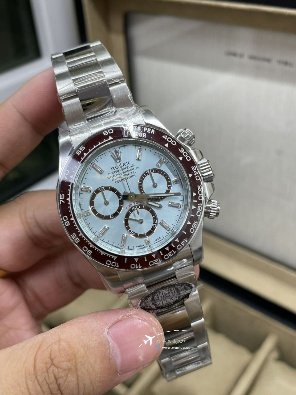 Clean C Factory Rolex Cosmograph 4131 Daytona  ice  blue Daytonabest clone m126506-0002 watches  / R899