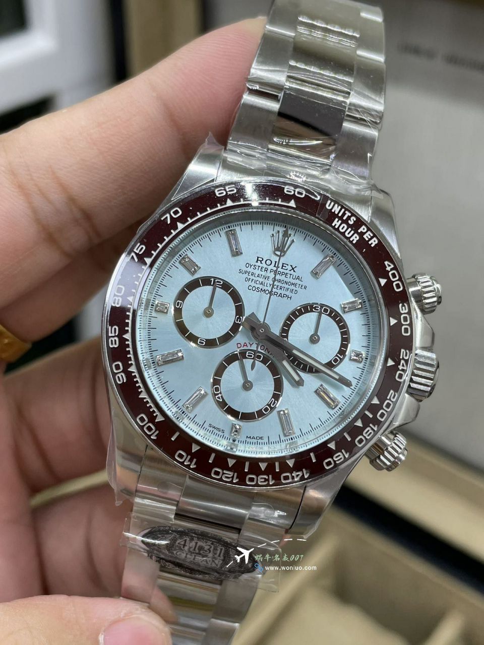 Clean C Factory Rolex Cosmograph 4131 Daytona  ice  blue Daytonabest clone m126506-0002 watches  / R899