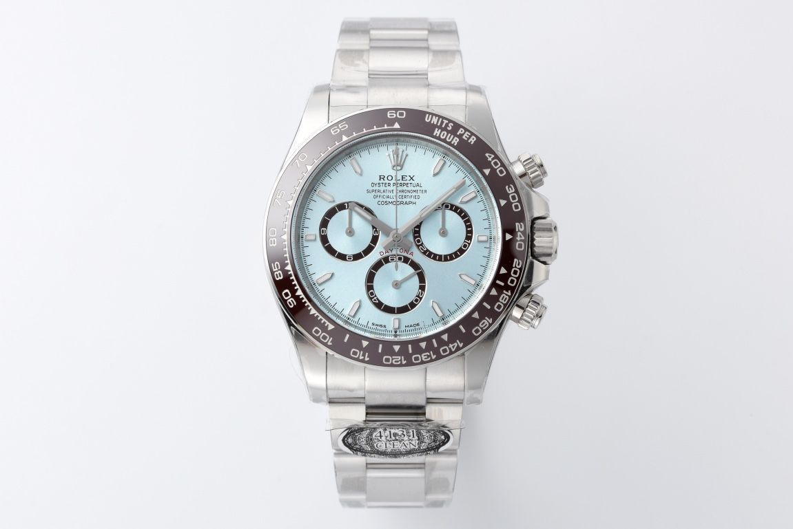Clean C Factory Rolex Cosmograph 4131 Daytona  ice  blue Daytonabest clone m126506-0002 watches  / R899