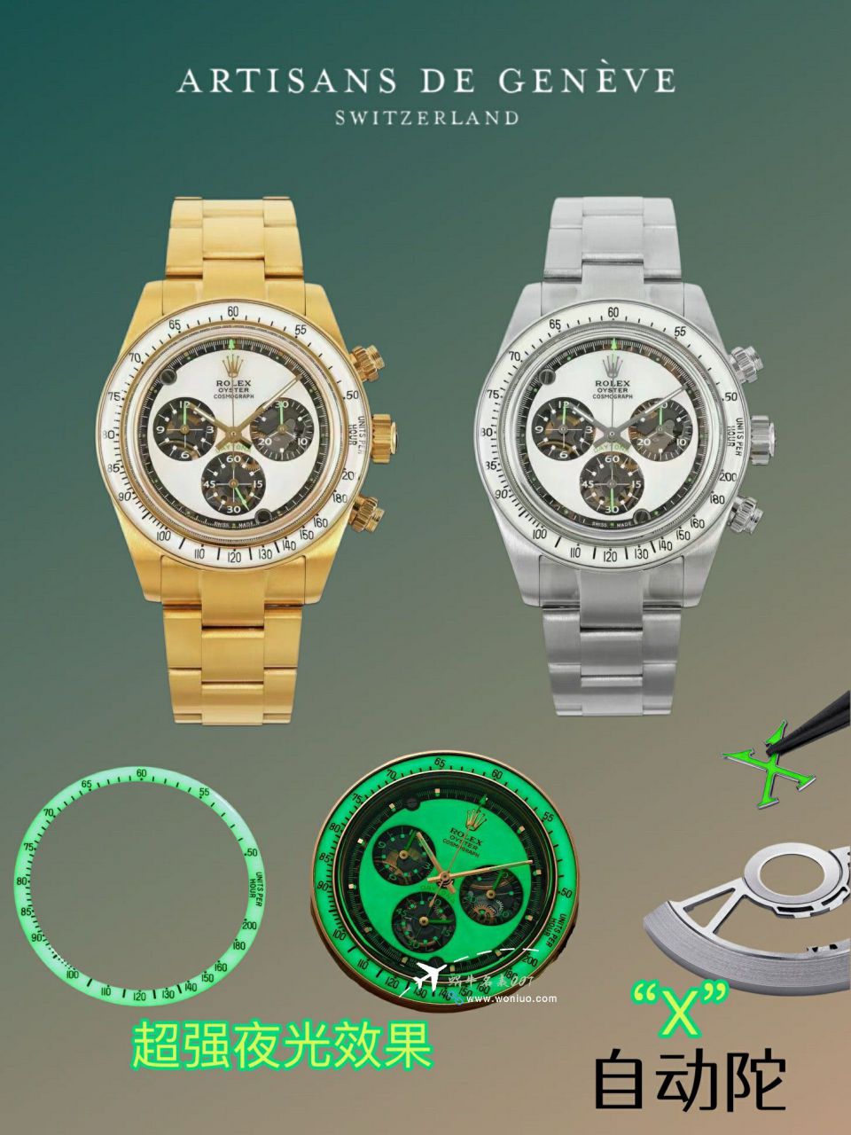  Geneva craftsmen Artisans de Genève (简称：ADG) making  newest  clone watch clone  Rolex Daytona  / R901