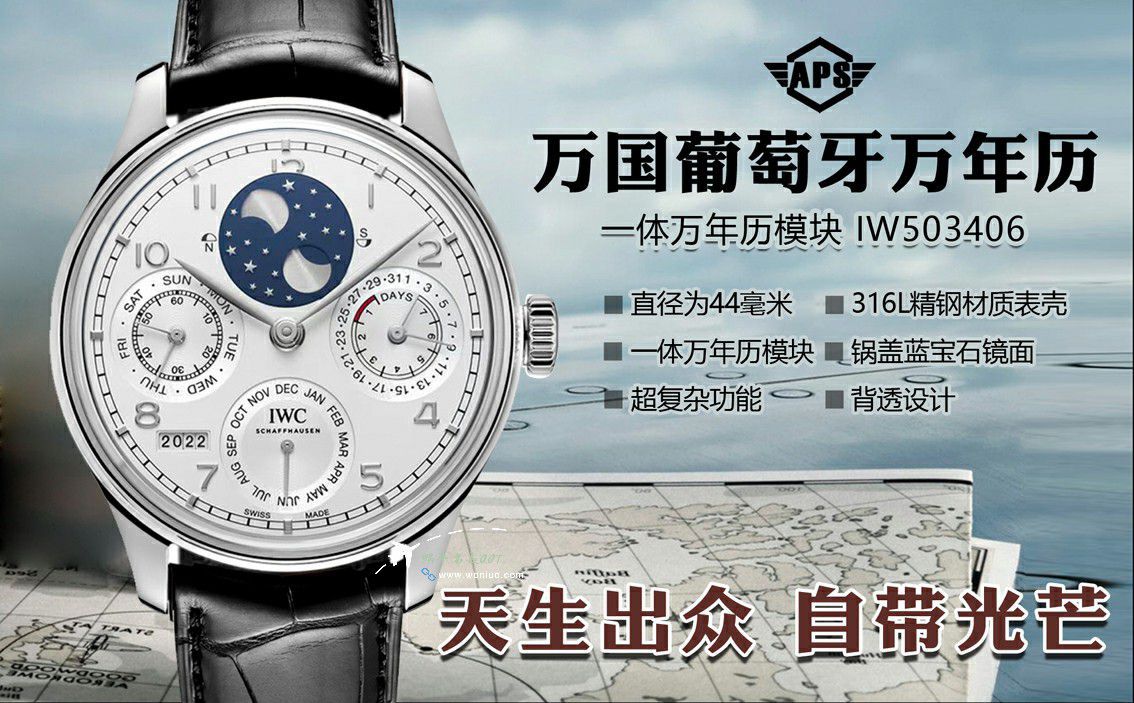  IWC APS Factory  Perpetual calendar TOP clone watch Portugal  series IW502306 watches  / WG629