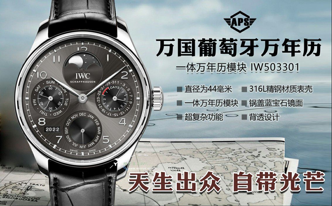  IWC APS Factory  Perpetual calendar TOP clone watch Portugal  series IW502306 watches  / WG629