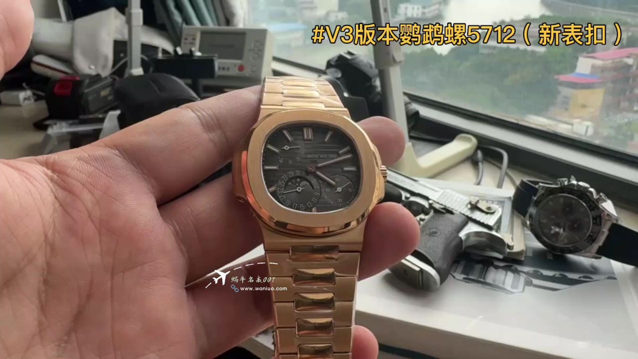  Video review PPF Patek Philippe Nautilus TOP clone watch5712GR-001 / BD399