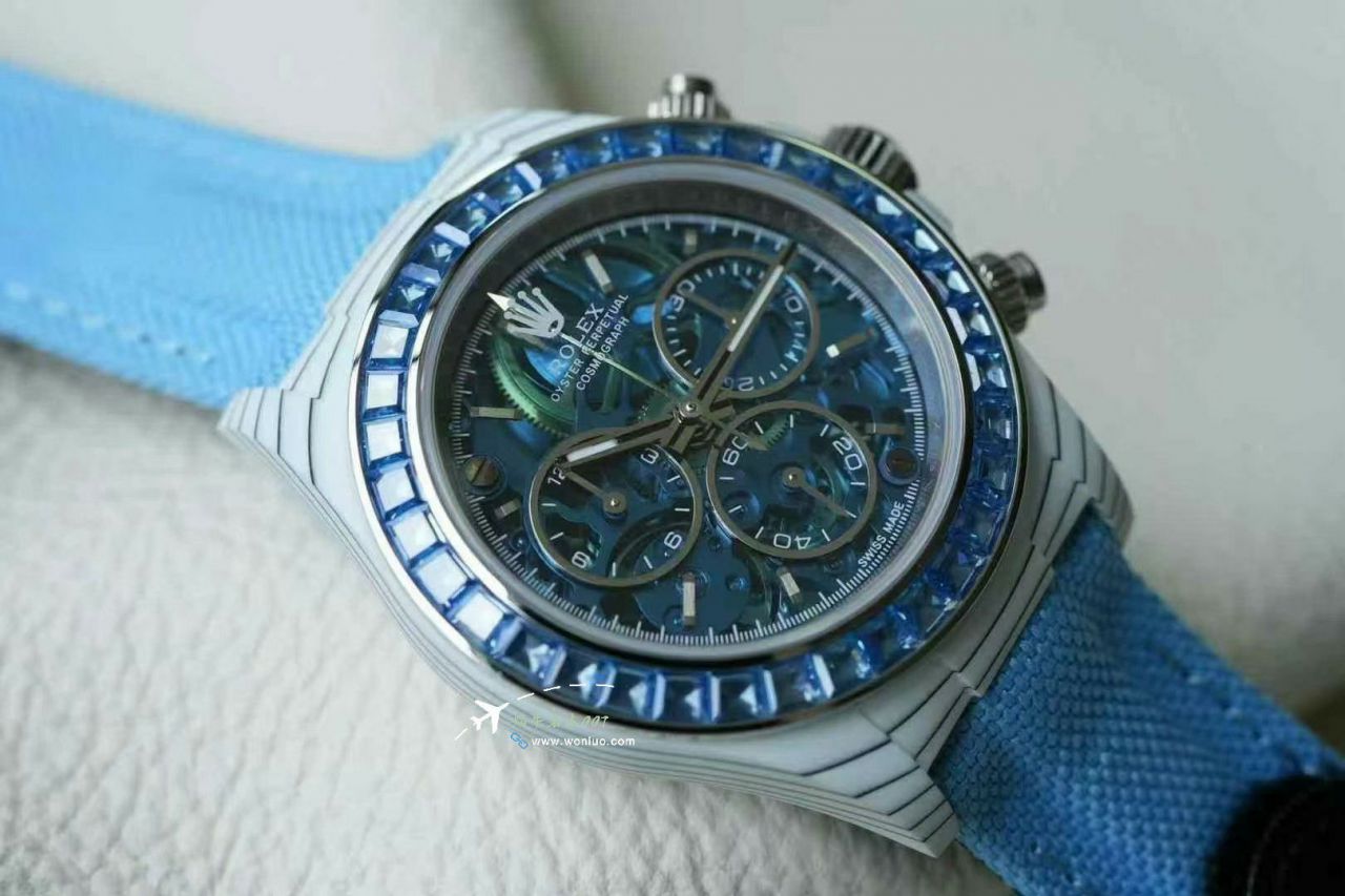 DiW  making  Rolex Daytona  newest  Customized     glacier  blue  沙漠绿洲4130 Daytona  watch / R902