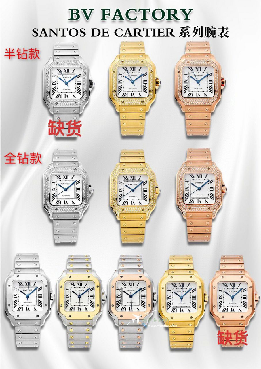 BV Factory Cartier Santos series   clone watchWSSA0062 watches  / K378