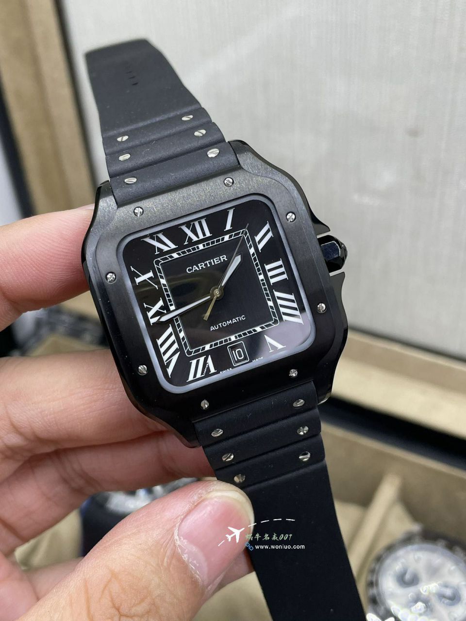 BV Factory Cartier Santos  Darth Vader WSSA0039TOP clone watch watches  / K379
