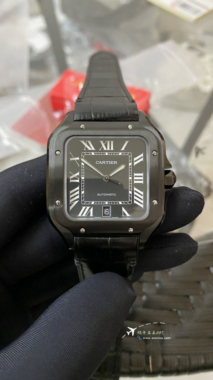 BV Factory Cartier Santos  Darth Vader WSSA0039TOP clone watch watches  / K379